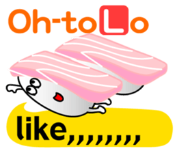 I love sushi(english) sticker #4563325