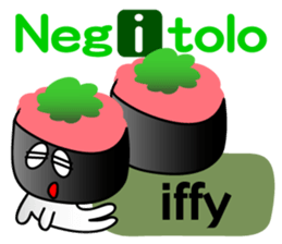 I love sushi(english) sticker #4563340