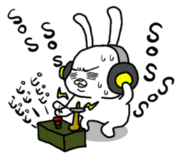Cheeky rabbit sticker #4563542