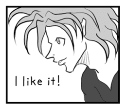 One-panel comic  <Emotions> sticker #4563567