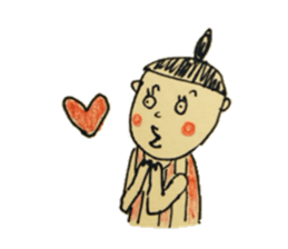 hat Boys and dumpling Girl sticker #4566069