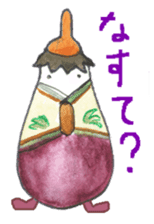 Unique vegetables. sticker #4566378