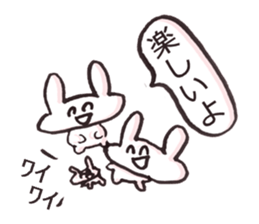 Rabbit&rabbit Sticker sticker #4566961