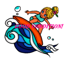 Surfing friends sticker #4567256
