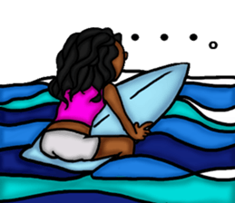 Surfing friends sticker #4567259