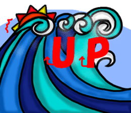 Surfing friends sticker #4567262