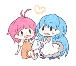 Negative Girl and Positive Girl sticker #4567349