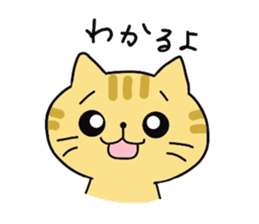 Brown cat Tama sticker #4568041