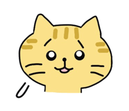 Brown cat Tama sticker #4568042