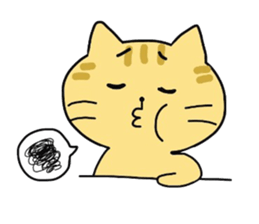 Brown cat Tama sticker #4568047