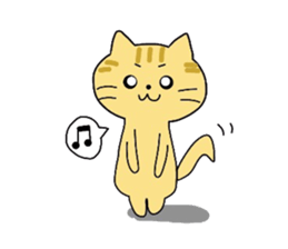 Brown cat Tama sticker #4568059