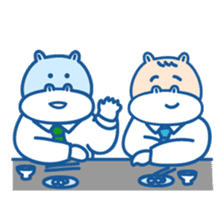 hippopotamus daddy sticker #4568117