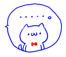 2 color ball-point pen Cat sticker #4568303