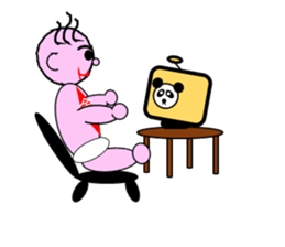 Cute baby a lot sticker #4569102