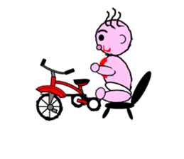 Cute baby a lot sticker #4569107
