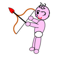 Cute baby a lot sticker #4569109