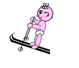 Cute baby a lot sticker #4569110