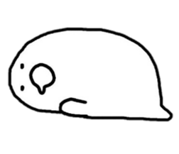 Grumpy alien sticker #4569118