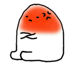 Grumpy alien sticker #4569133