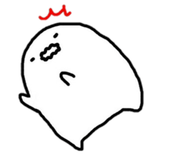 Grumpy alien sticker #4569135