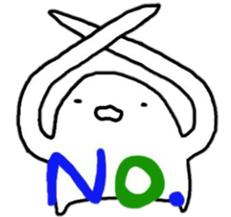 Grumpy alien sticker #4569146