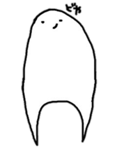 Grumpy alien sticker #4569150