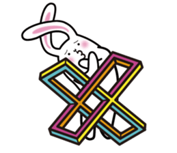 Impossible figure and Trompe l'oeil sticker #4569153