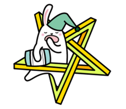 Impossible figure and Trompe l'oeil sticker #4569159