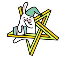 Impossible figure and Trompe l'oeil sticker #4569159