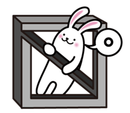 Impossible figure and Trompe l'oeil sticker #4569161