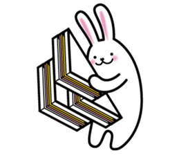 Impossible figure and Trompe l'oeil sticker #4569175