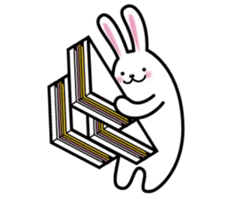 Impossible figure and Trompe l'oeil sticker #4569175