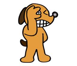 The funky dog 3 sticker #4569450