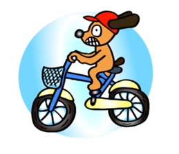 The funky dog 3 sticker #4569461