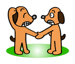 The funky dog 3 sticker #4569465