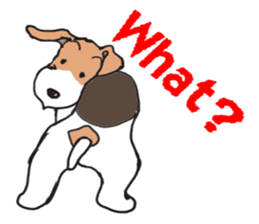 Feelings of Wire Fox Terrier sticker #4569795