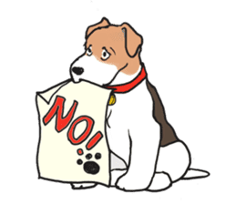 Feelings of Wire Fox Terrier sticker #4569802