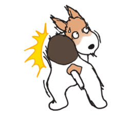 Feelings of Wire Fox Terrier sticker #4569820