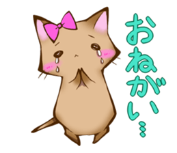 Crying kitten sticker #4570123