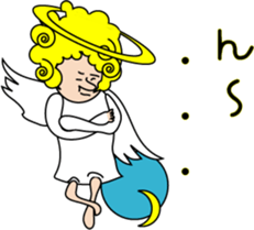 Indication from an angel Mossan sticker #4570395