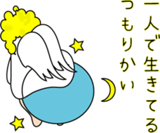 Indication from an angel Mossan sticker #4570407