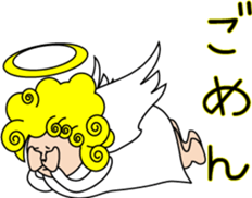 Indication from an angel Mossan sticker #4570429