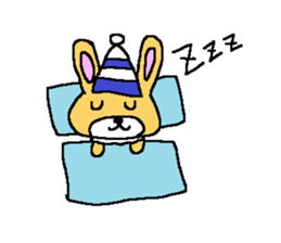 rabbit cream puff sticker #4570648