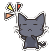 Black Cat Tsunta sticker #4570758