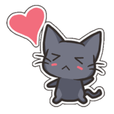 Black Cat Tsunta sticker #4570762