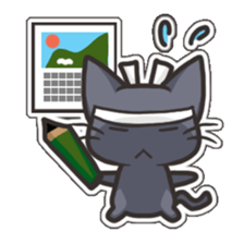 Black Cat Tsunta sticker #4570769