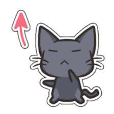 Black Cat Tsunta sticker #4570771