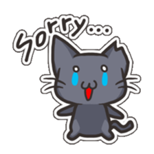 Black Cat Tsunta sticker #4570780