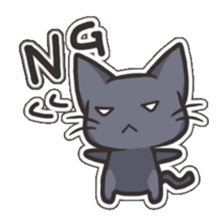 Black Cat Tsunta sticker #4570784