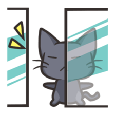 Black Cat Tsunta sticker #4570785
